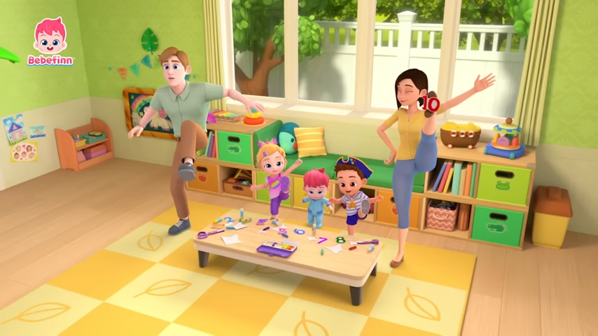 Learning at Home With Bebefinn Family Nursery Rhymes | Numbers, Shapes, Colors and More